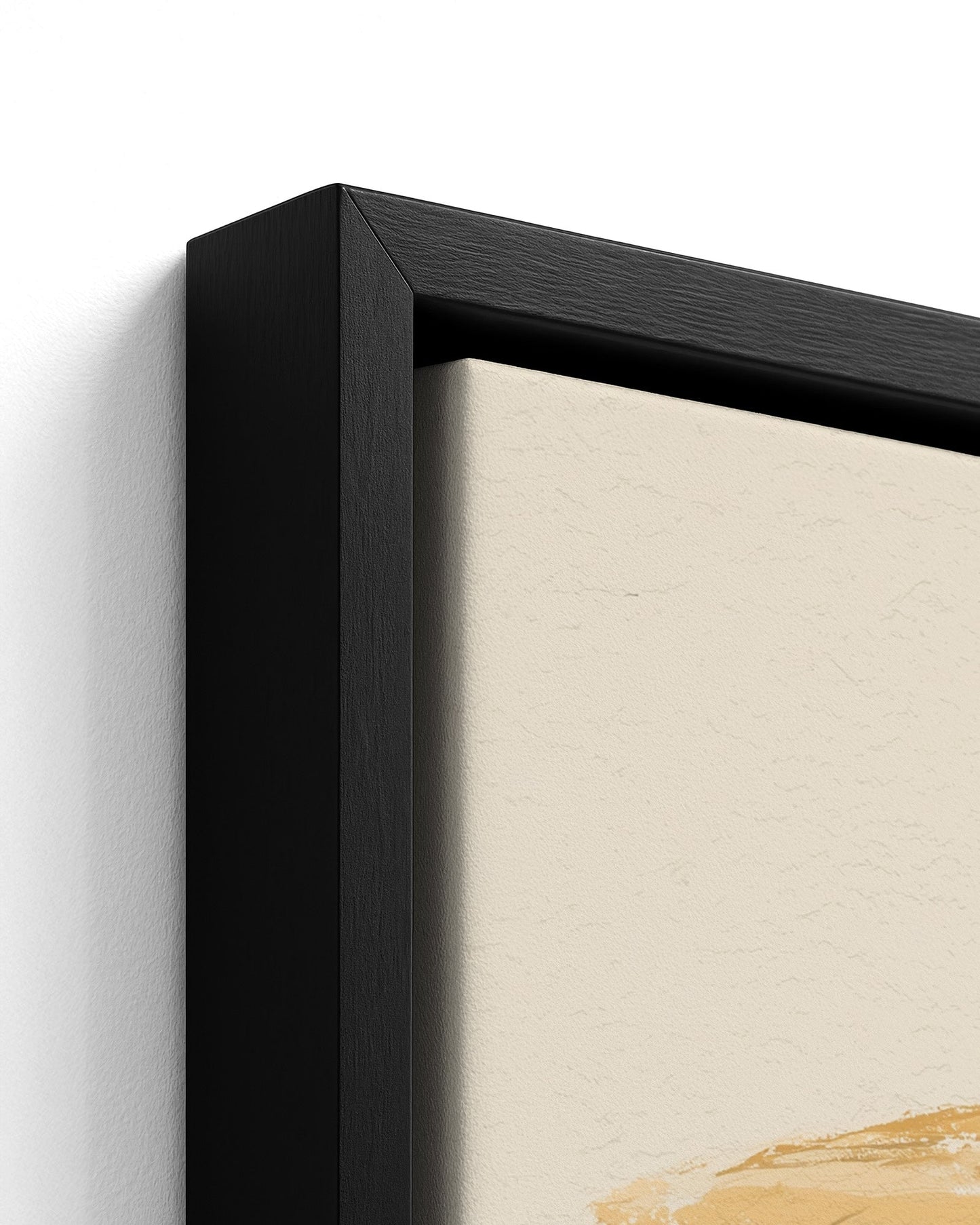 The Coconut Seller - Black Framed Canvas Detail