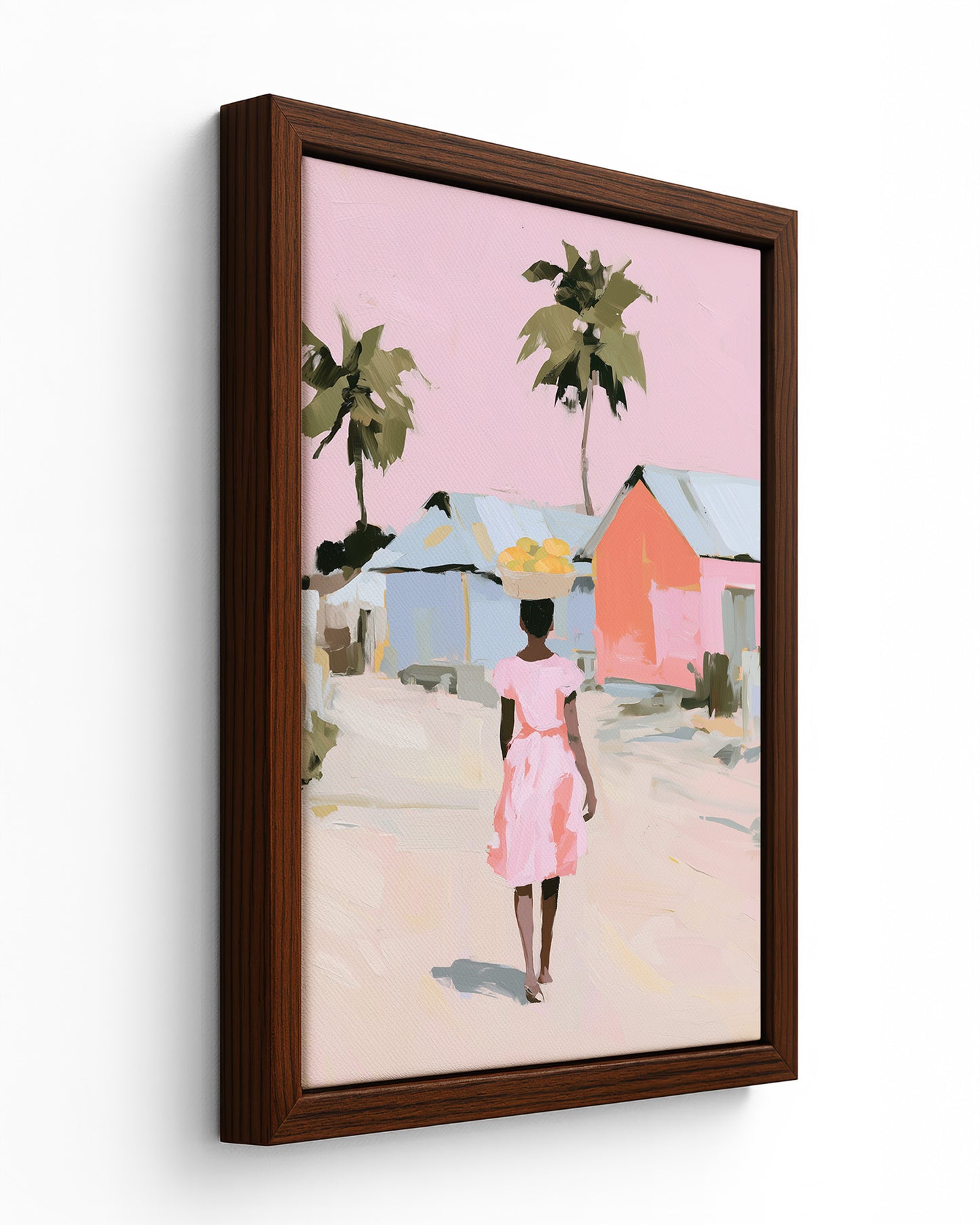 The Errand - Black Framed Canvas