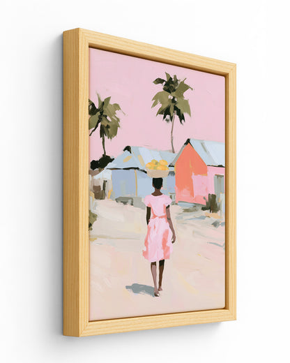 The Errand - Wood Framed Canvas