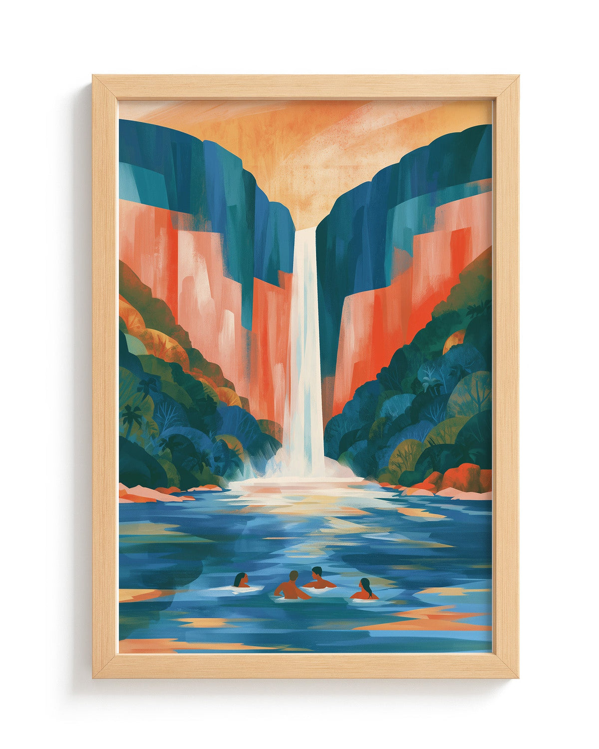 The Falls - Wood Frame