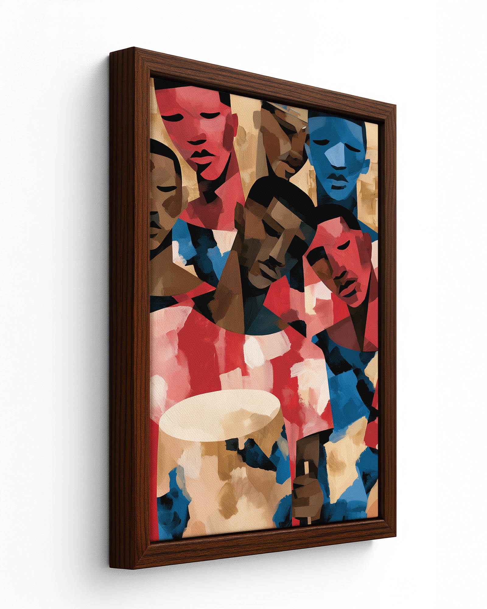 The Gathering - Black Framed Canvas