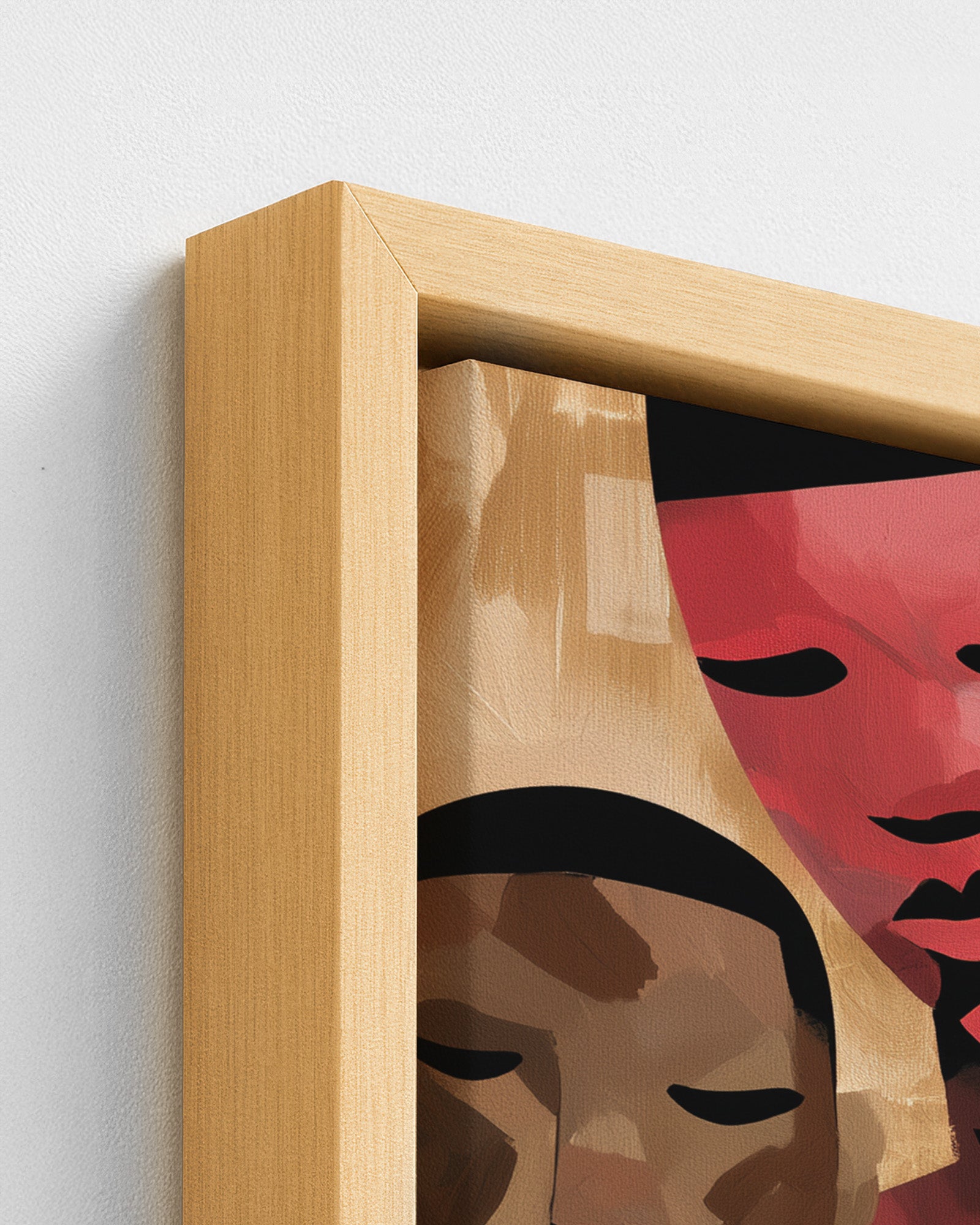 The Gathering - Wood Framed Canvas Detail