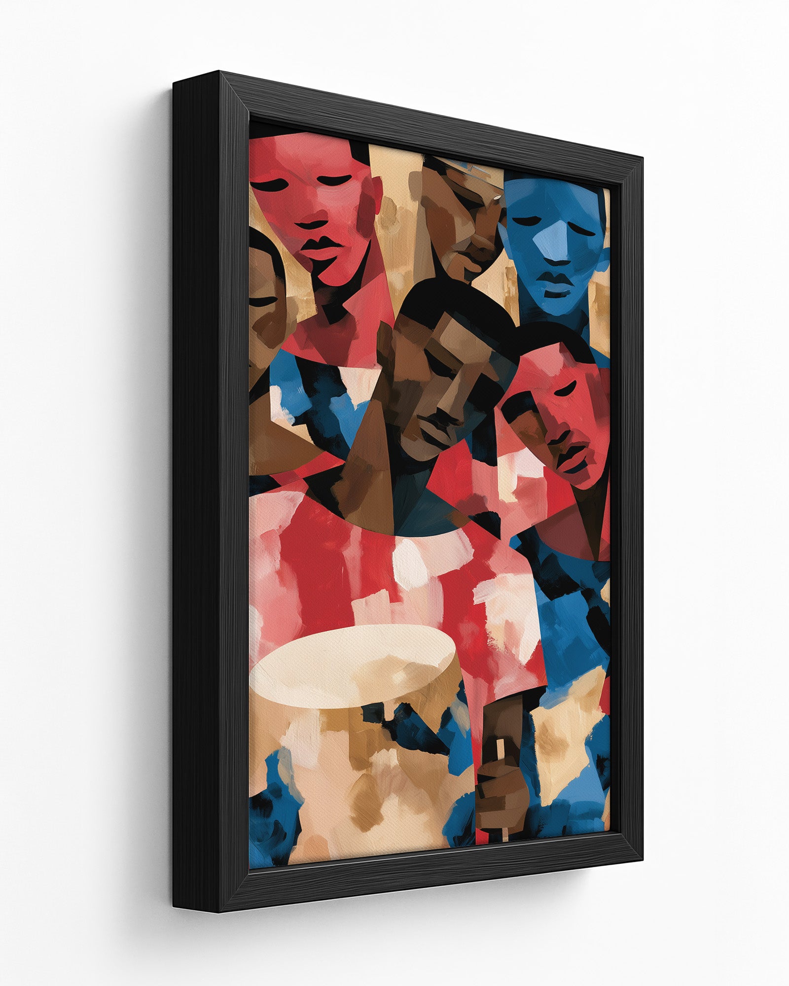 The Gathering - Dark Wood Framed Canvas