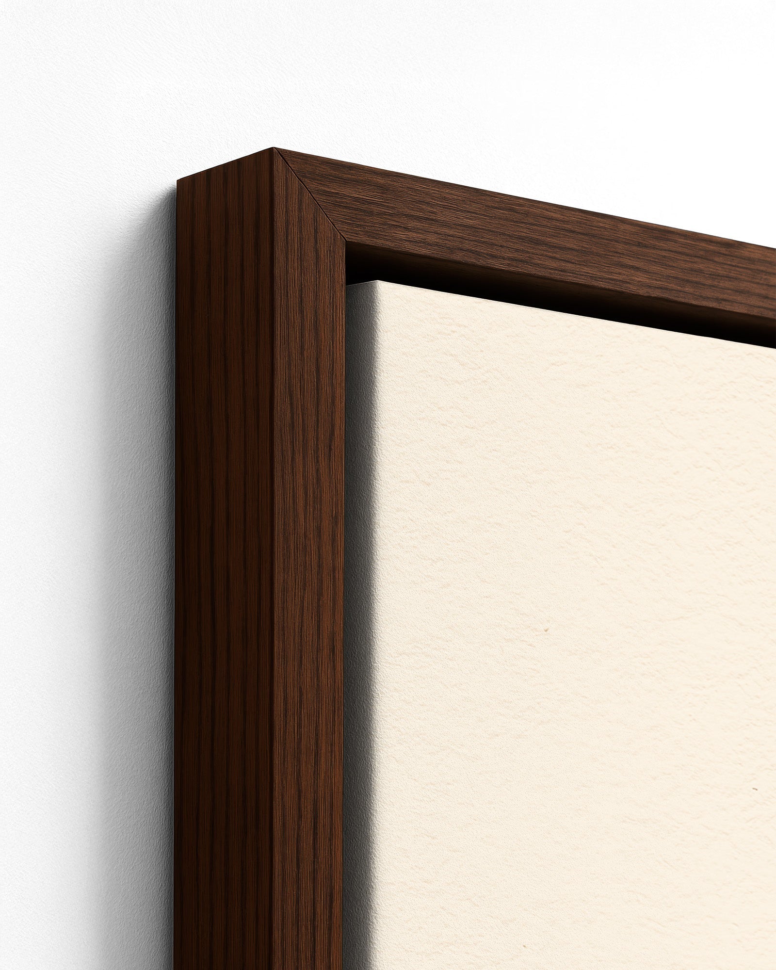 The Lighthouse - Dark Wood Framed Canvas Detail
