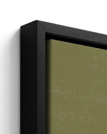 The Old Town - Black Framed Canvas Detail