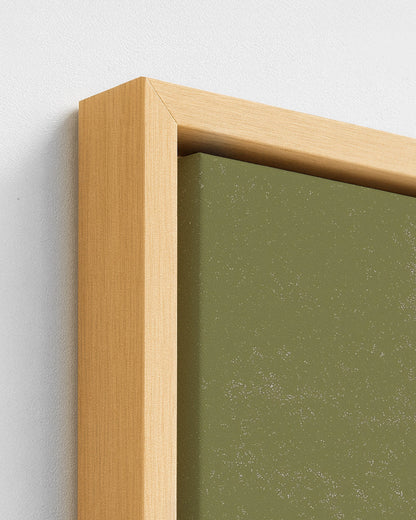 The Old Town - Wood Framed Canvas Detail