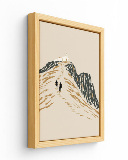 The Pilgrimage - Wood Framed Canvas