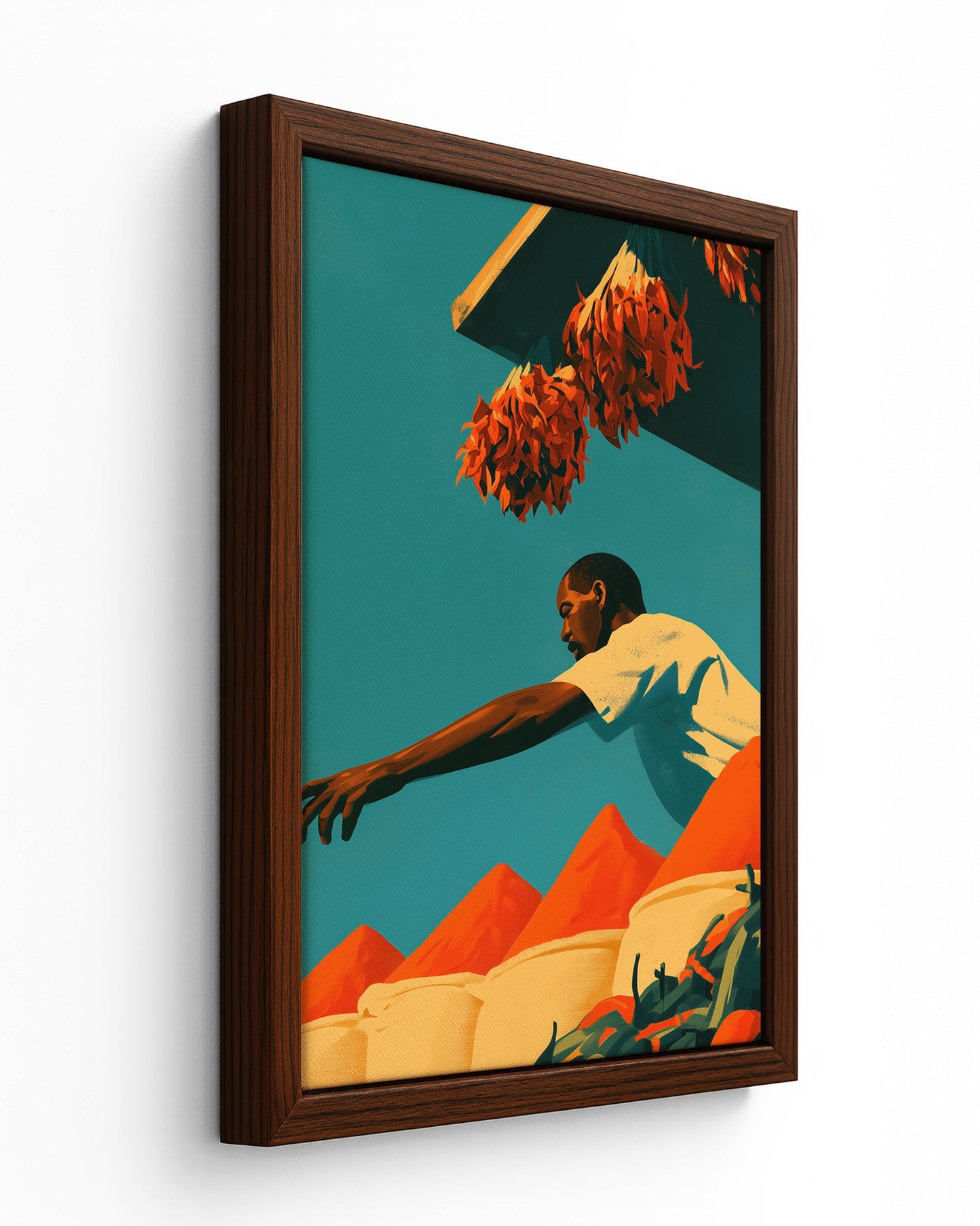 The Spice Market - Black Framed Canvas