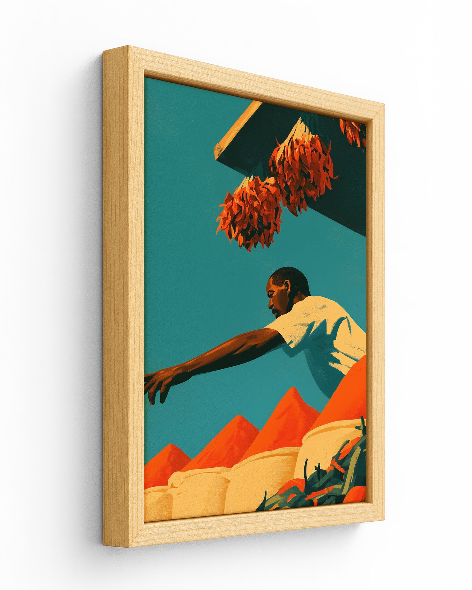 The Spice Market - Wood Framed Canvas