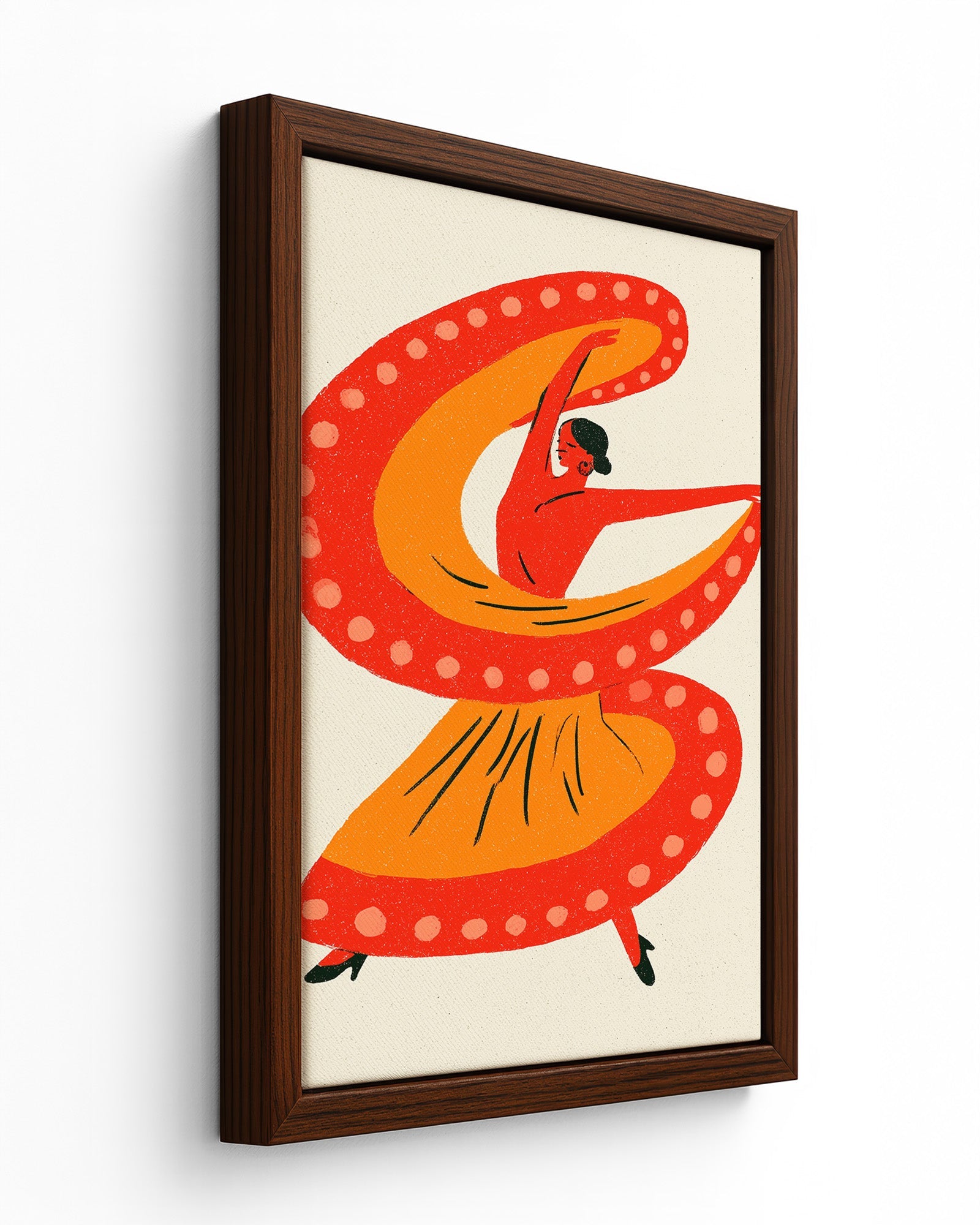 The Whirl - Black Framed Canvas