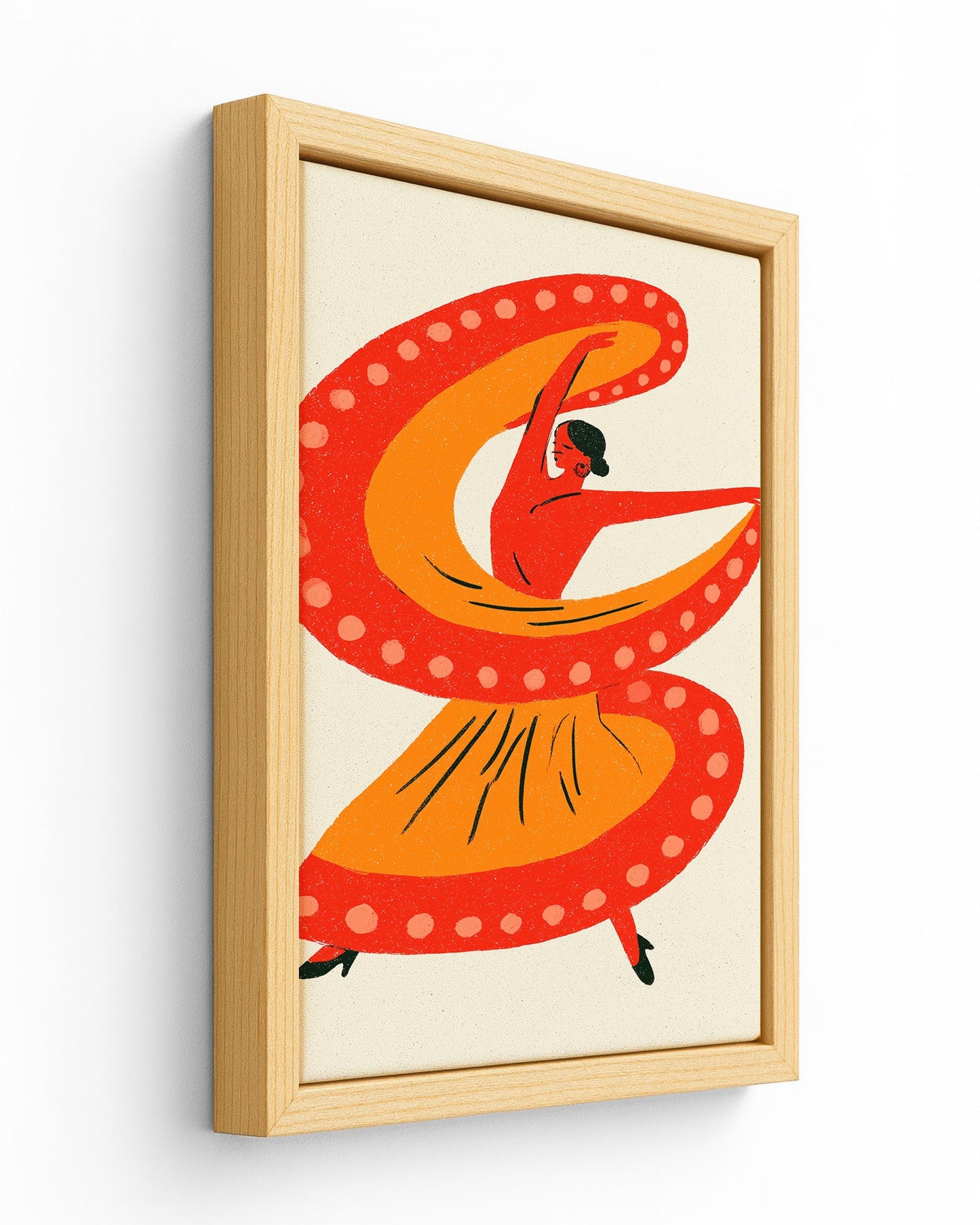 The Whirl - Wood Framed Canvas