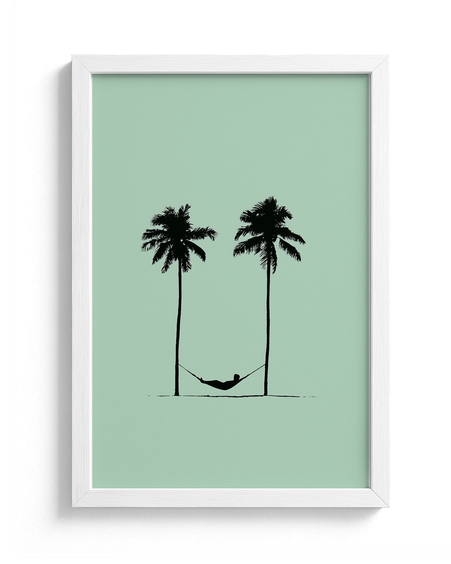 Two Palms - White Frame Main