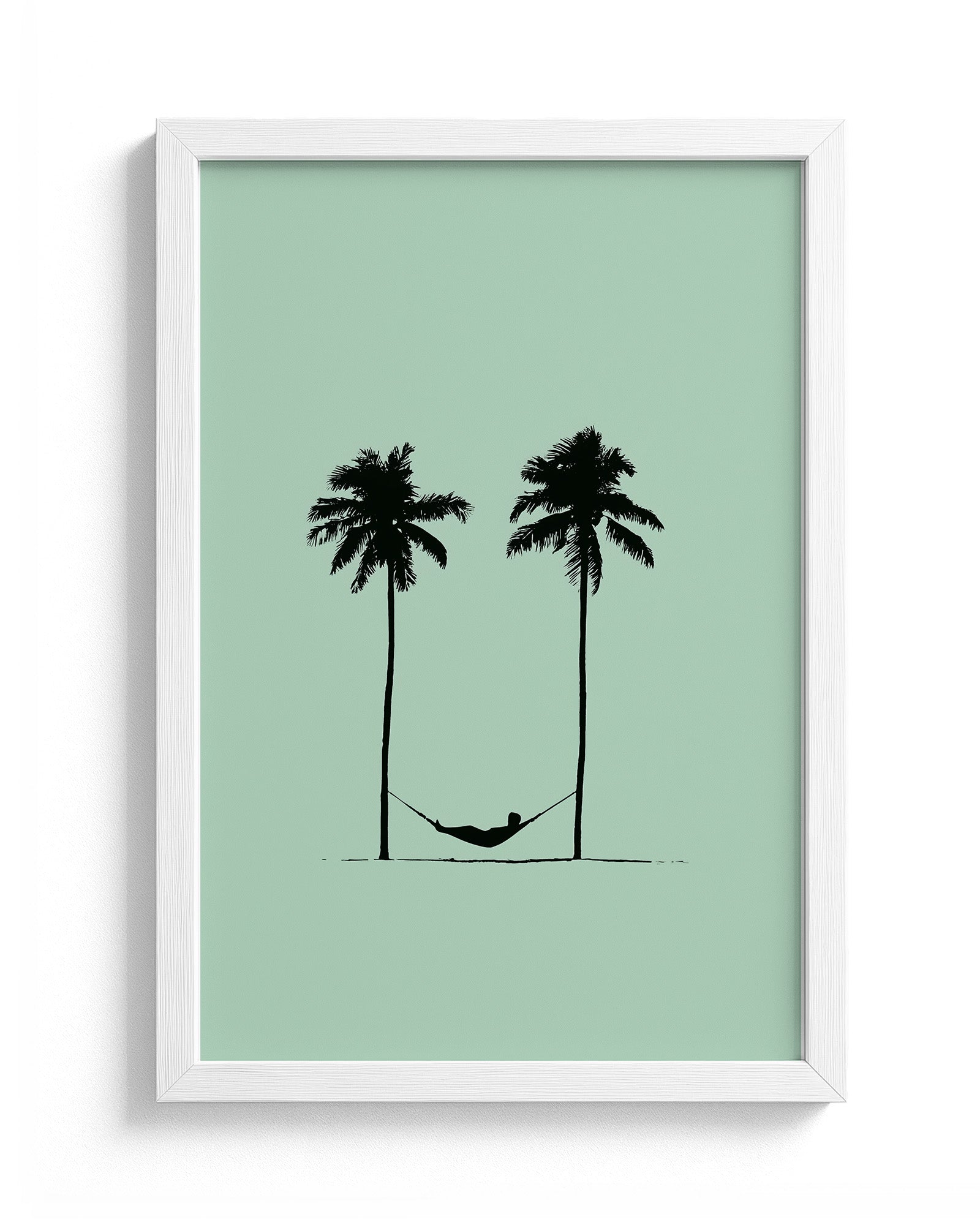 Two Palms - White Frame Main