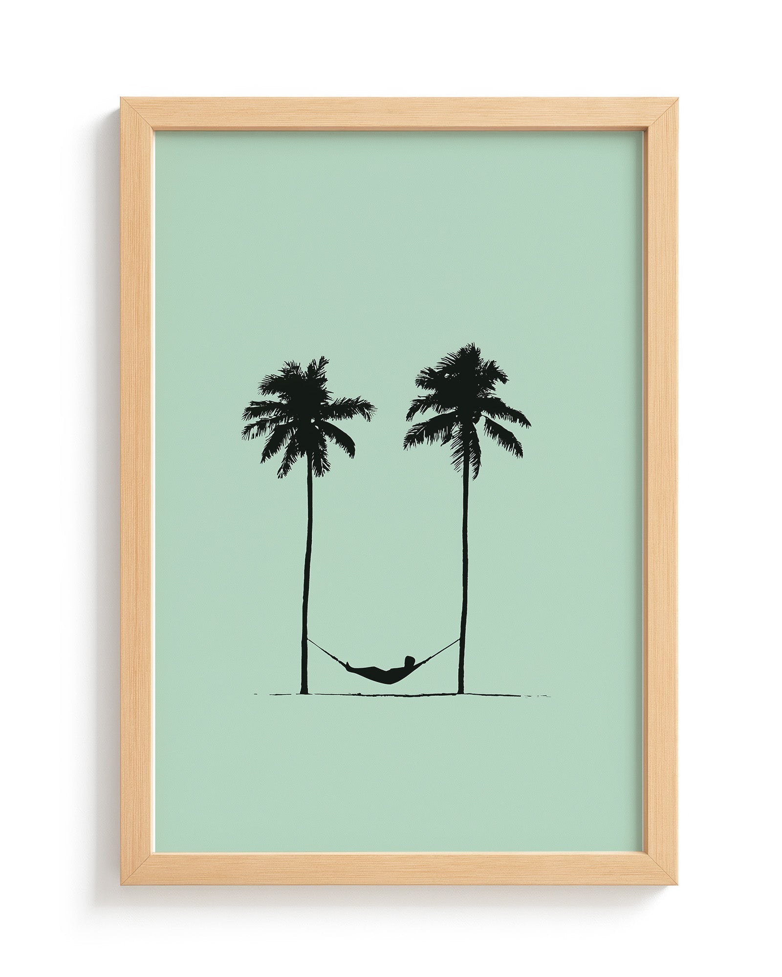 Two Palms - Wood Frame