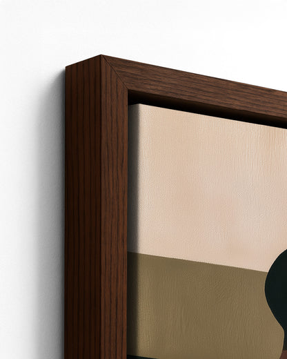 Rest Easy - Dark Wood Framed Canvas Detail