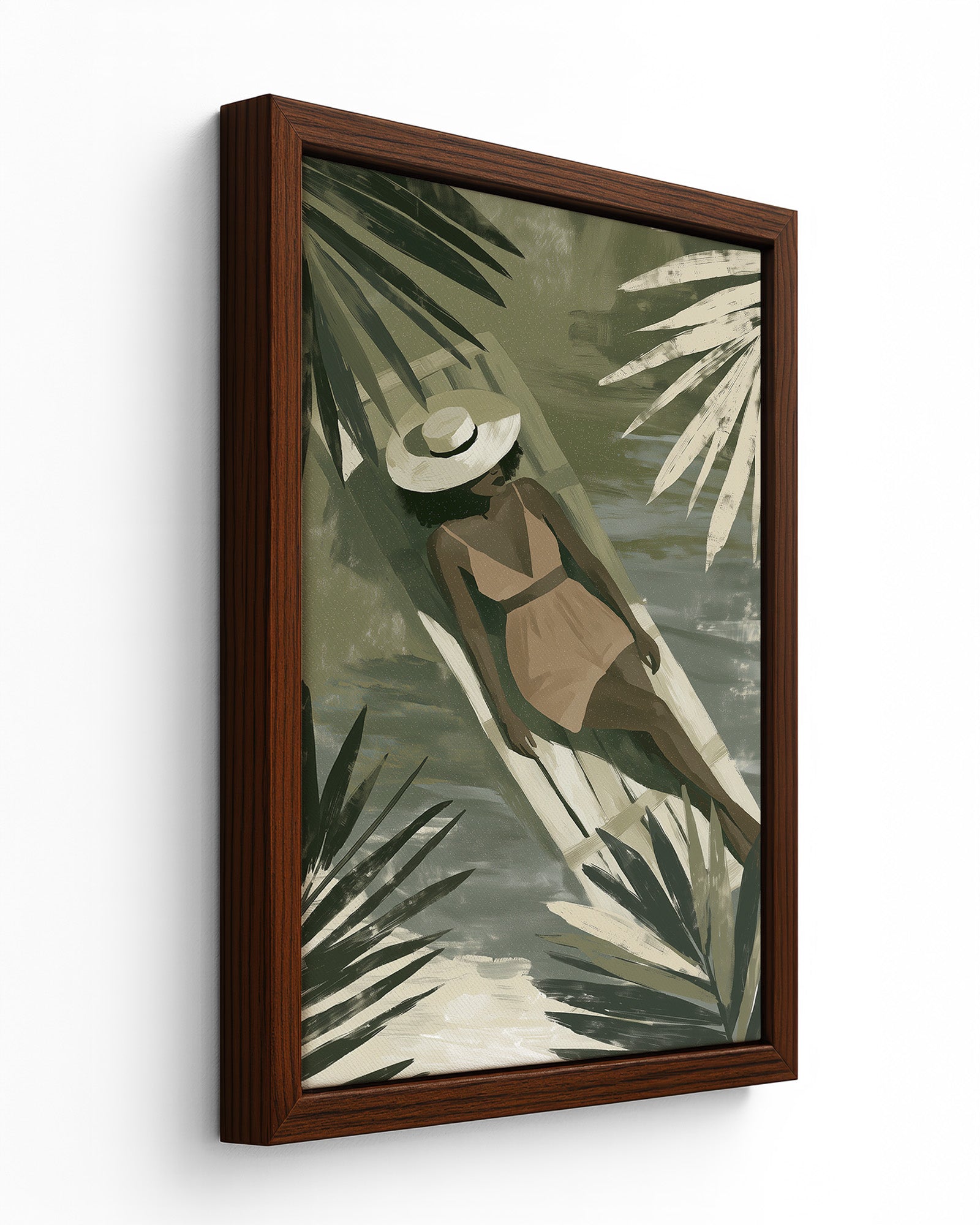 Island Ease - Black Framed Canvas