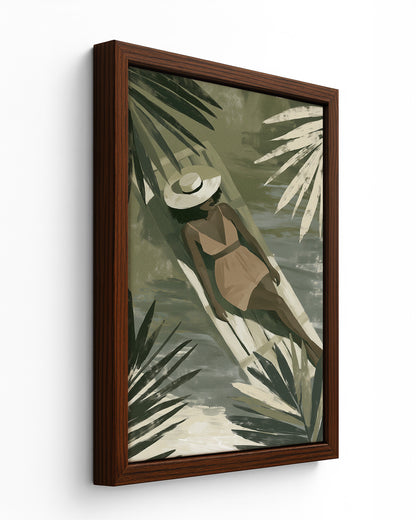 Island Ease - Black Framed Canvas