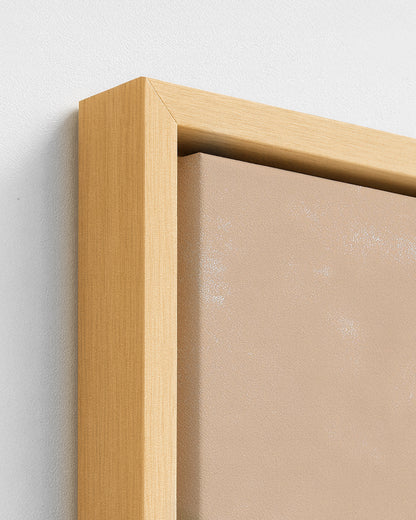 Her Mother's Hands - Wood Framed Canvas Detail