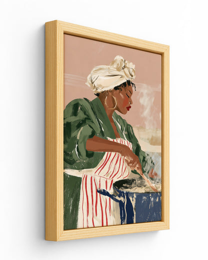 The Big Pot - Wood Framed Canvas