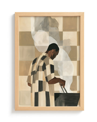 Tending the Coals - Wood Frame