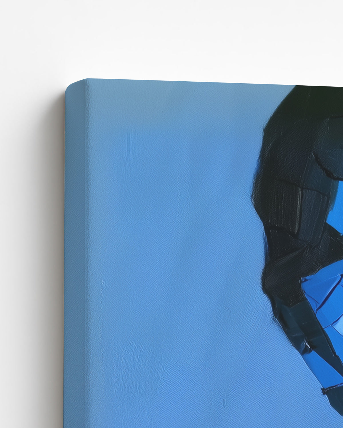 Tied in Blue - Slim Canvas Detail
