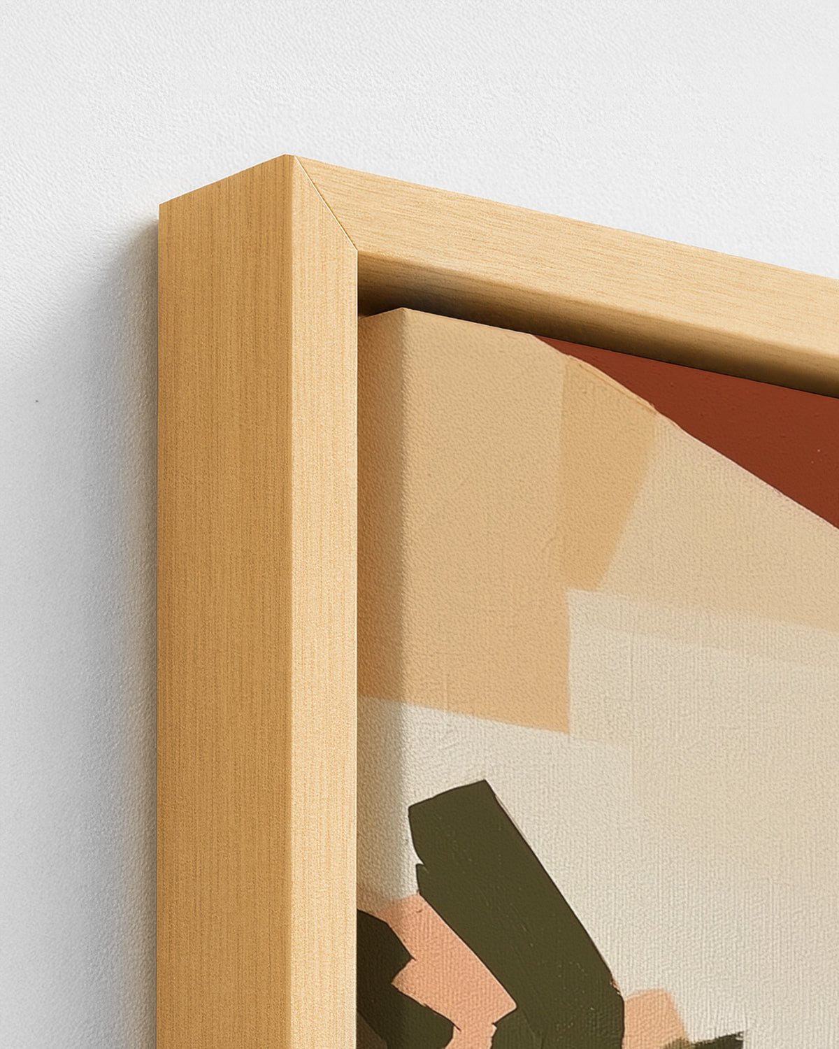 Her Turn - Wood Framed Canvas Detail