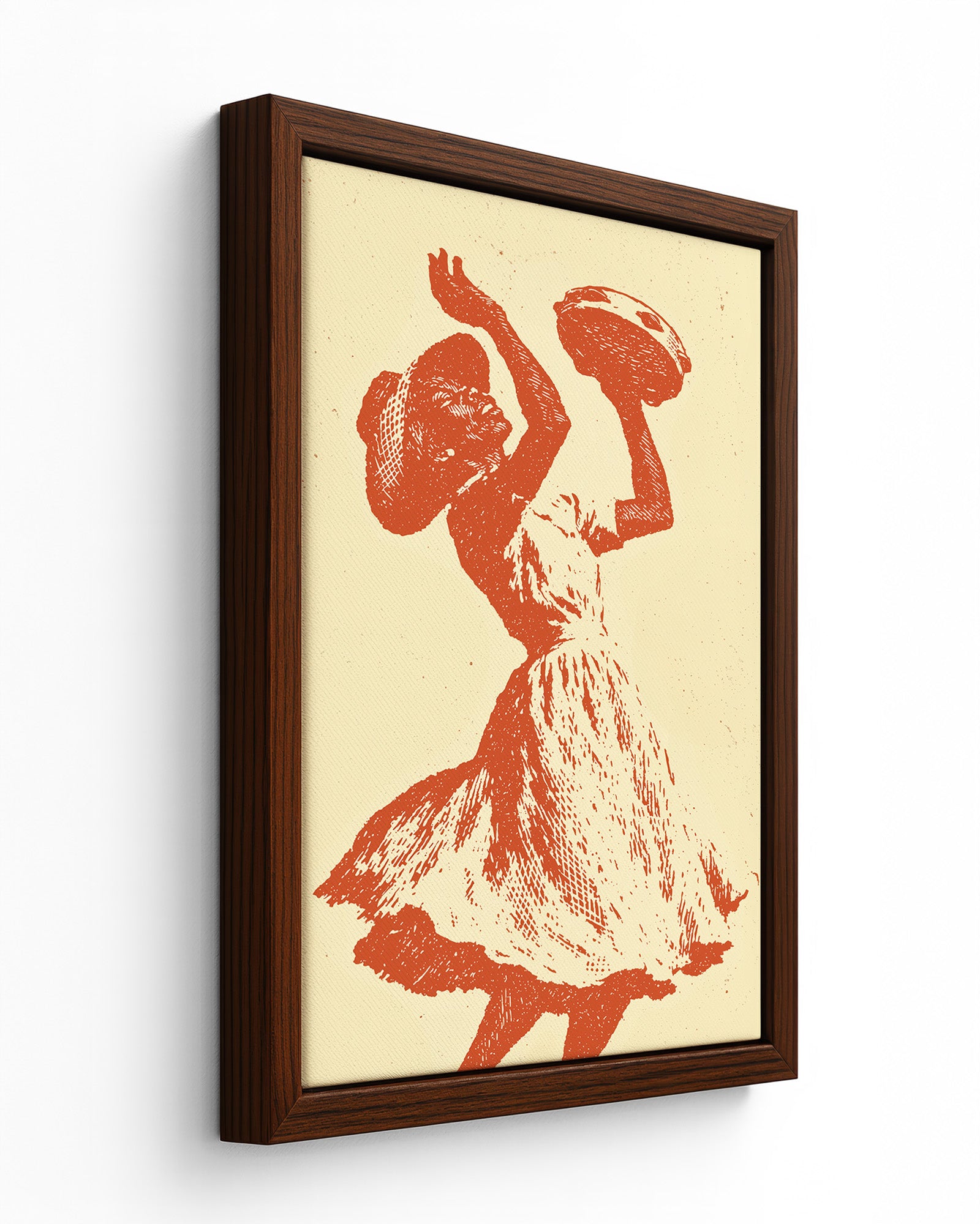 Tambourine - Black Framed Canvas