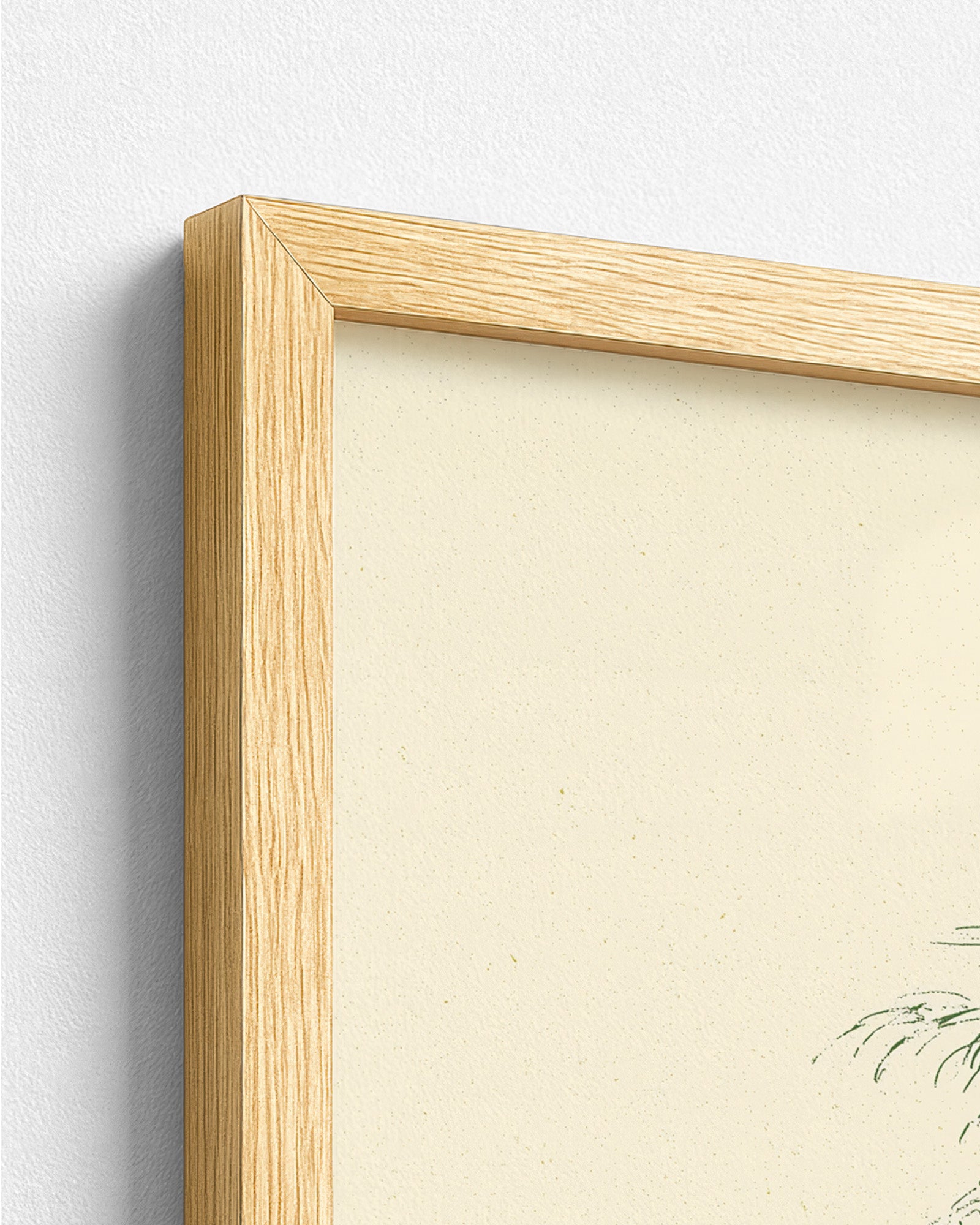 The Coconut Palm - Wood Frame Detail