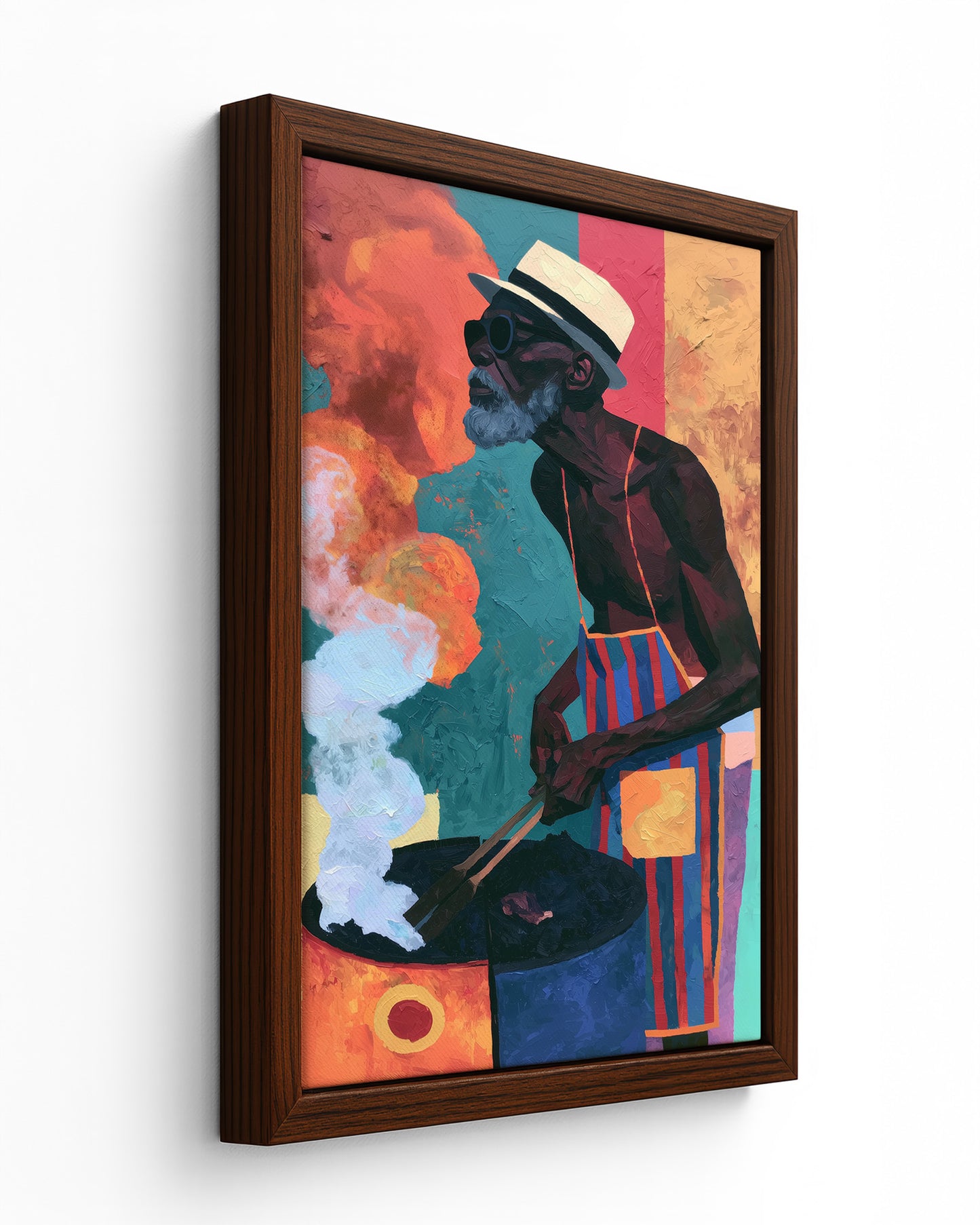 Pimento Smoke - Black Framed Canvas