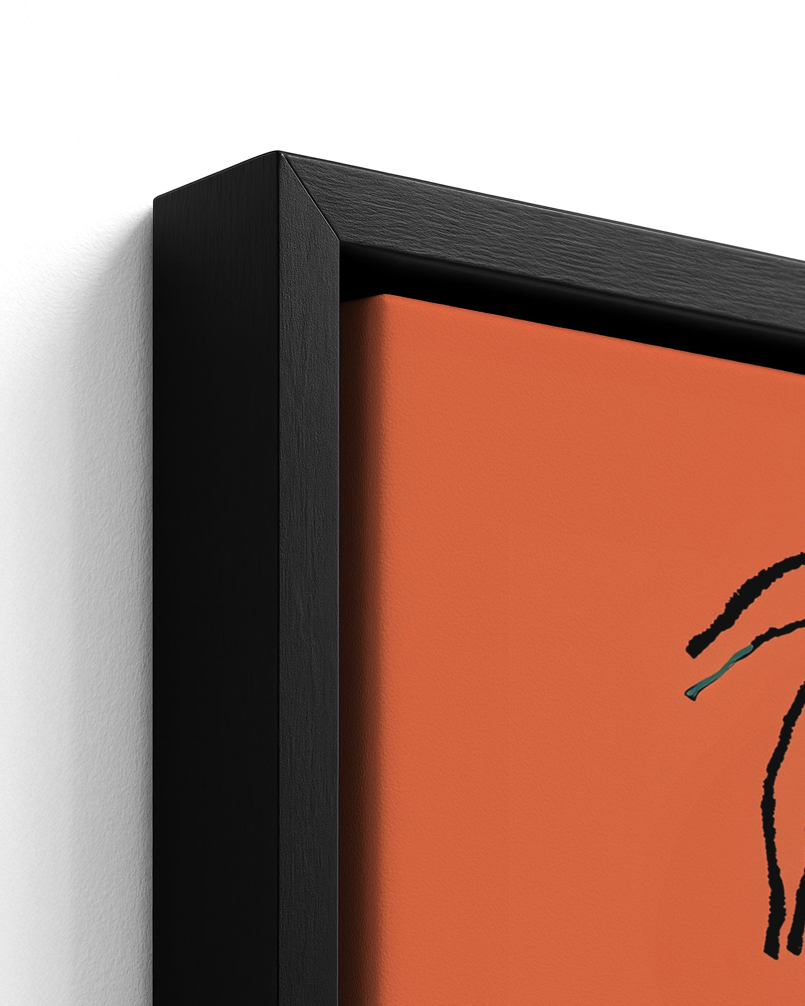 The Long Road Home - Black Framed Canvas Detail