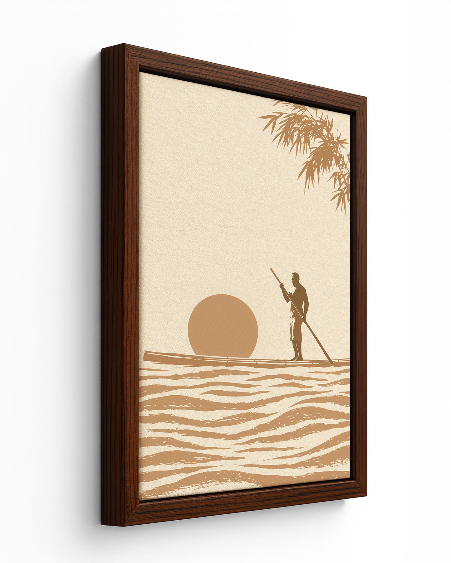 Rio Grande Drift - Black Framed Canvas