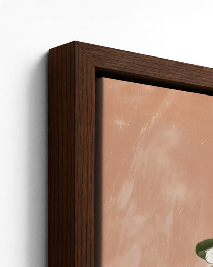 Grandma's Footsteps - Dark Wood Framed Canvas Detail