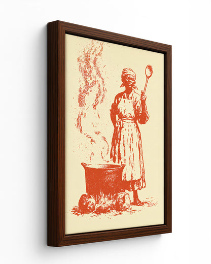 The Dutch Pot - Black Framed Canvas
