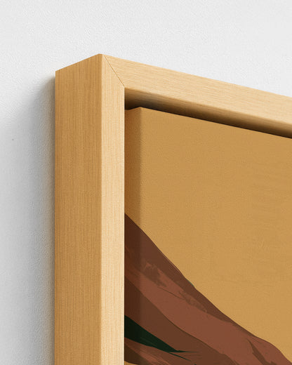 Thyme & Pepper - Wood Framed Canvas Detail