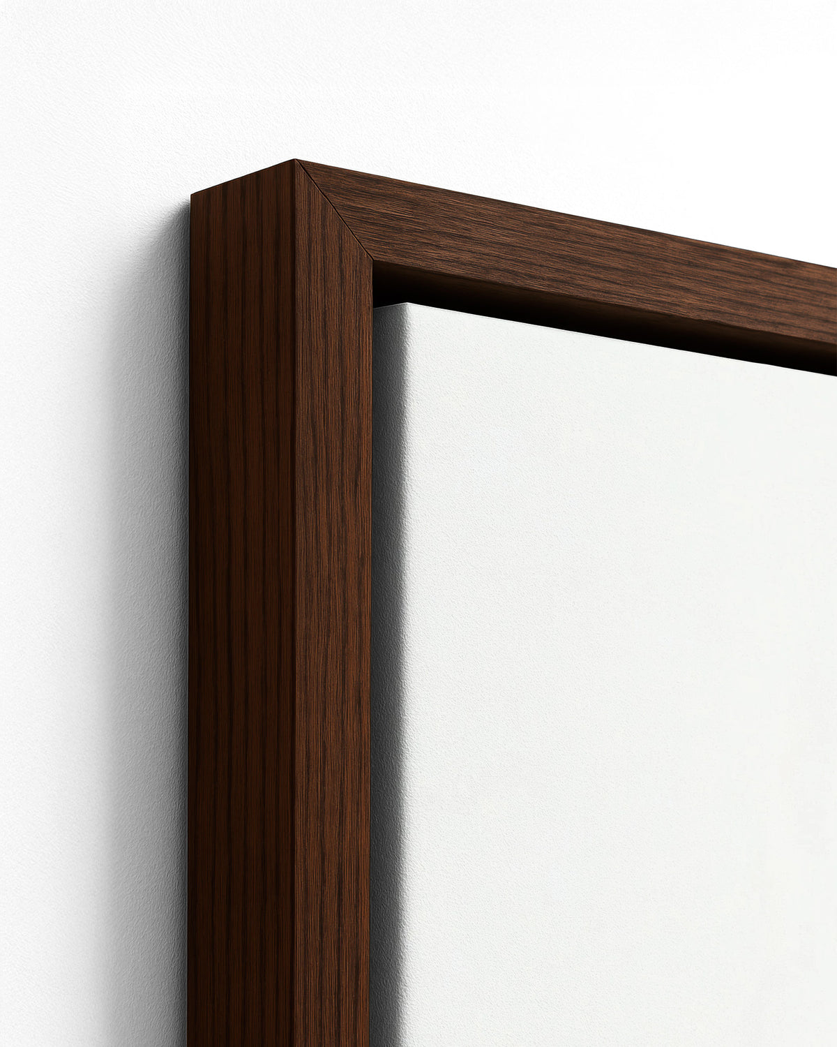 Full Voice - Dark Wood Framed Canvas Detail