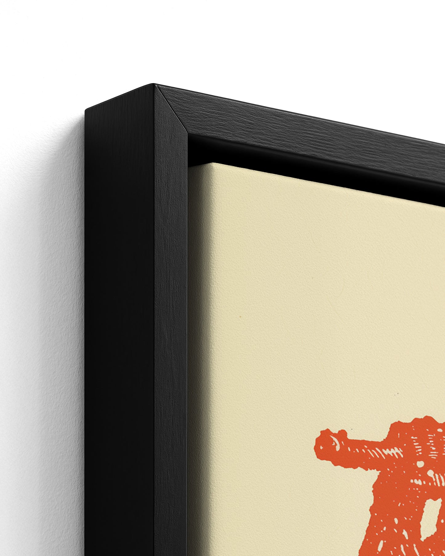 Cane Cutter - Black Framed Canvas Detail