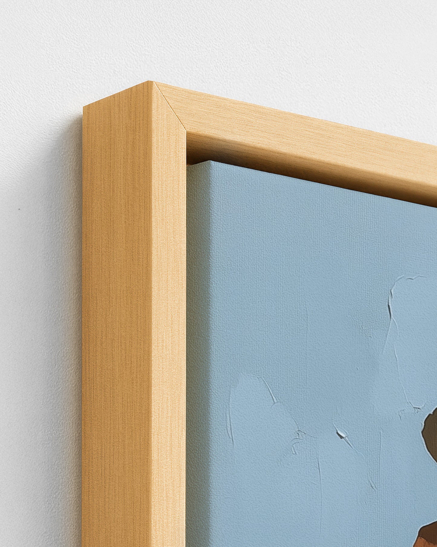 To Market - Wood Framed Canvas Detail