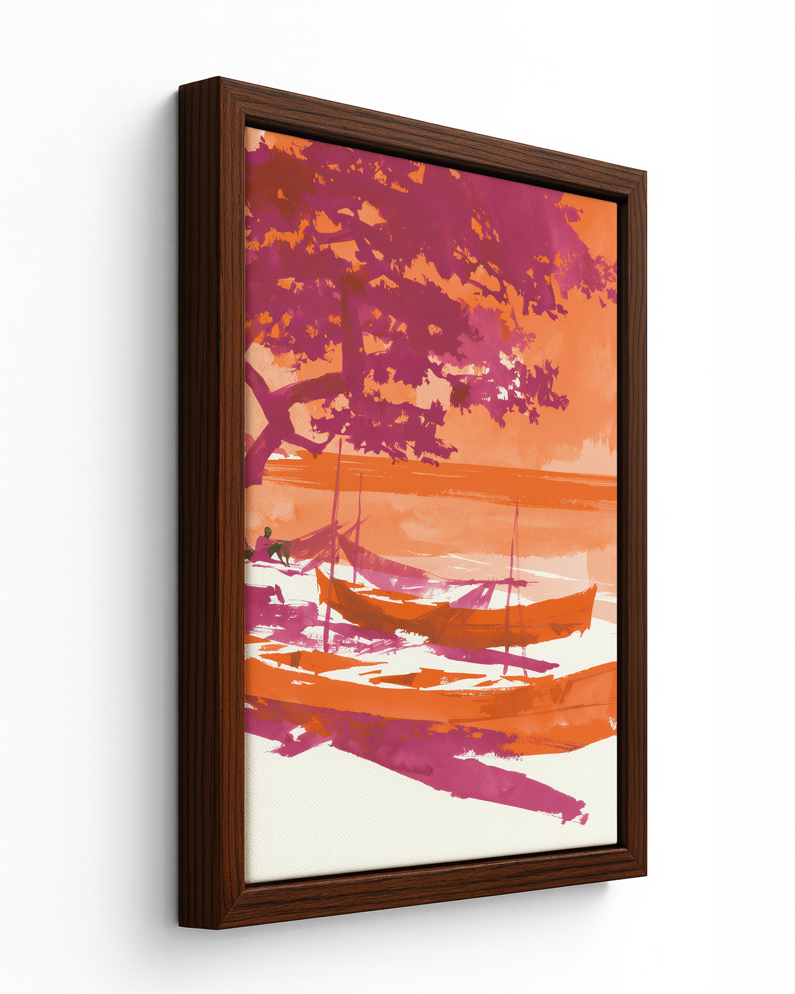 Treasure Beach - Black Framed Canvas