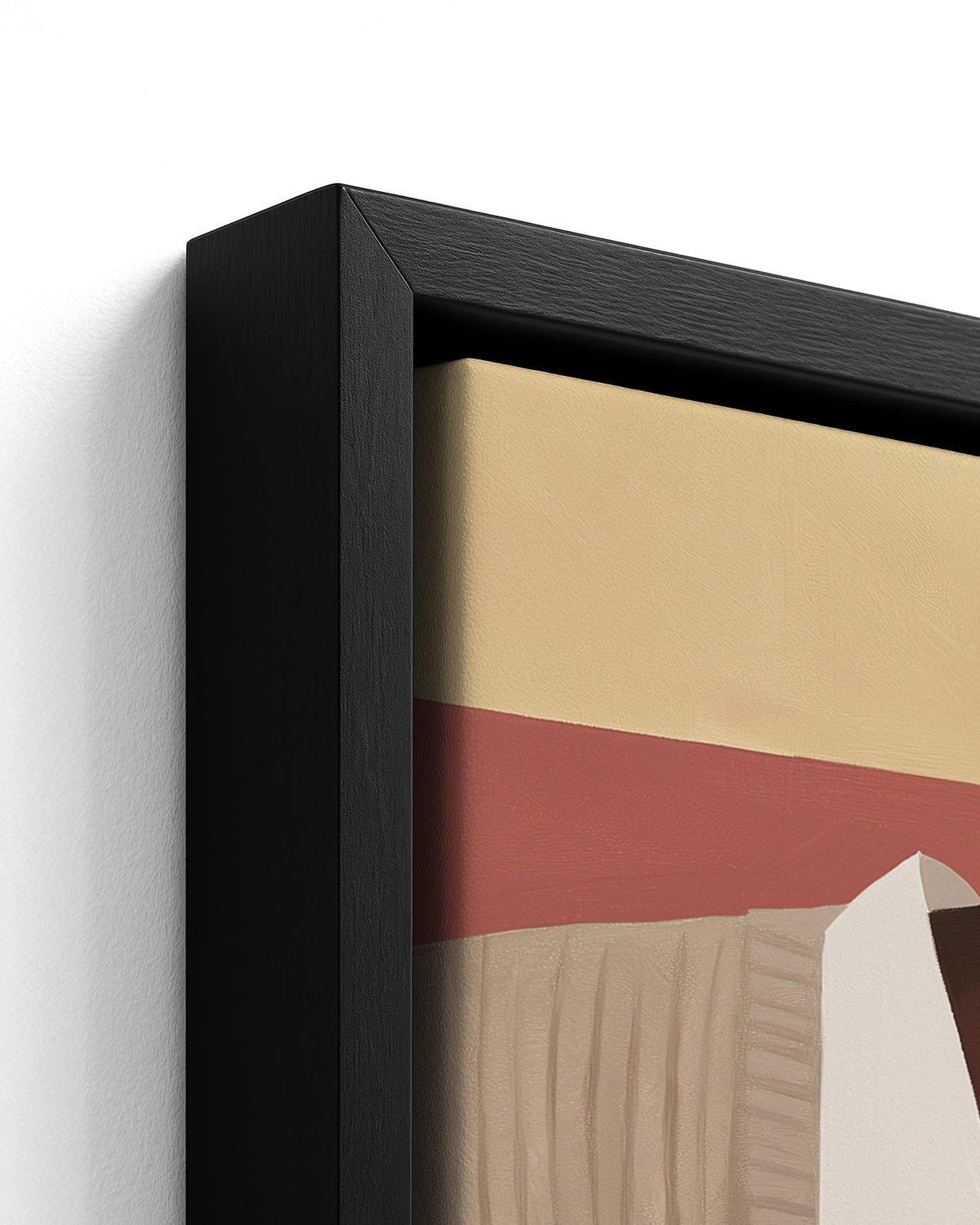 Drop the Needle - Black Framed Canvas Detail