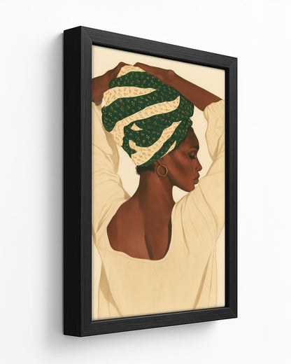 Getting Ready - Black Framed Canvas