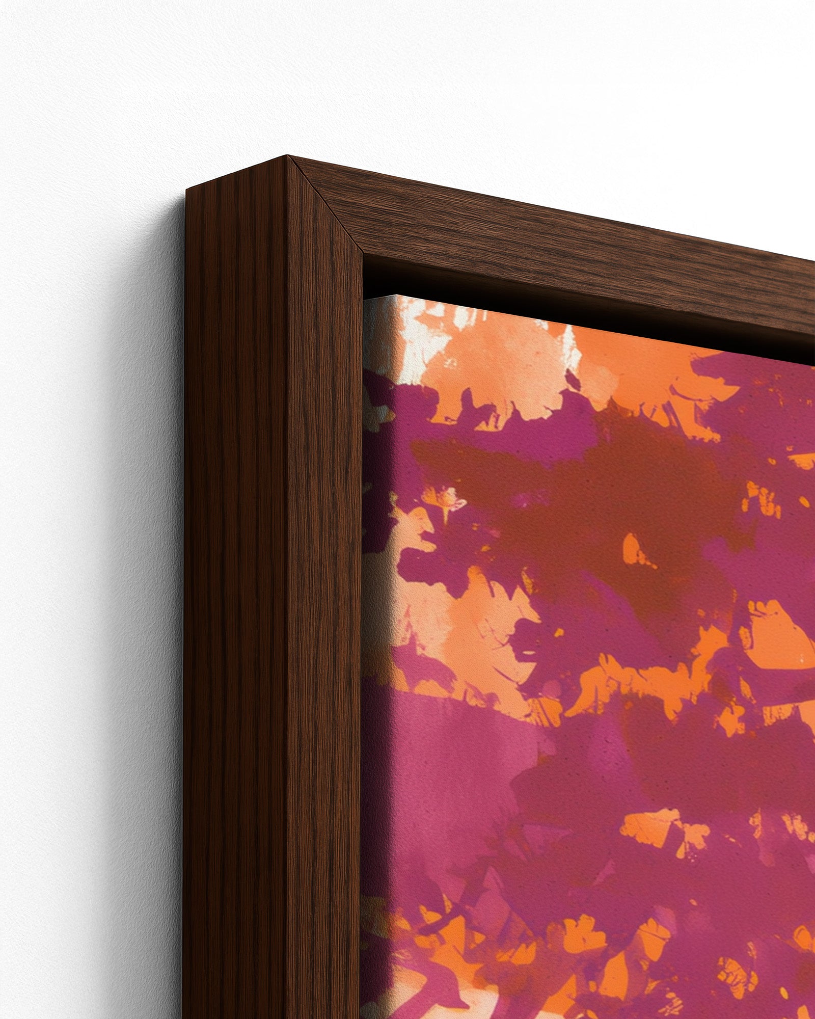 Treasure Beach - Dark Wood Framed Canvas Detail