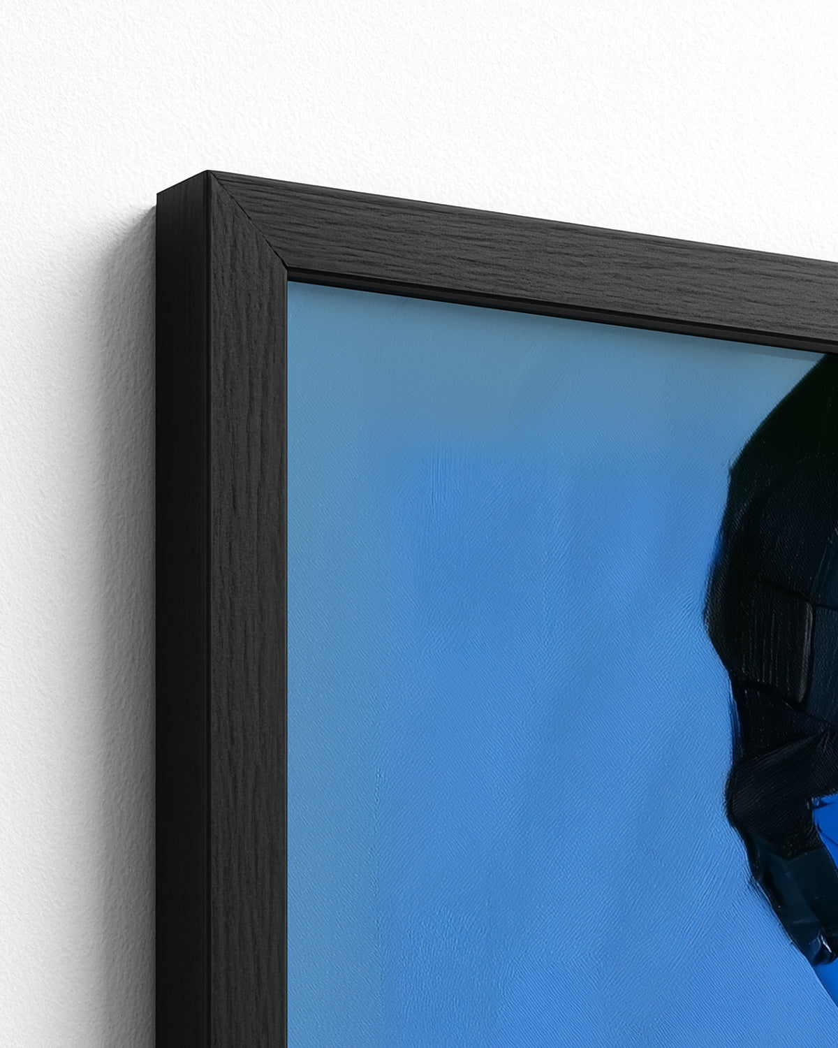Tied in Blue - Black Frame