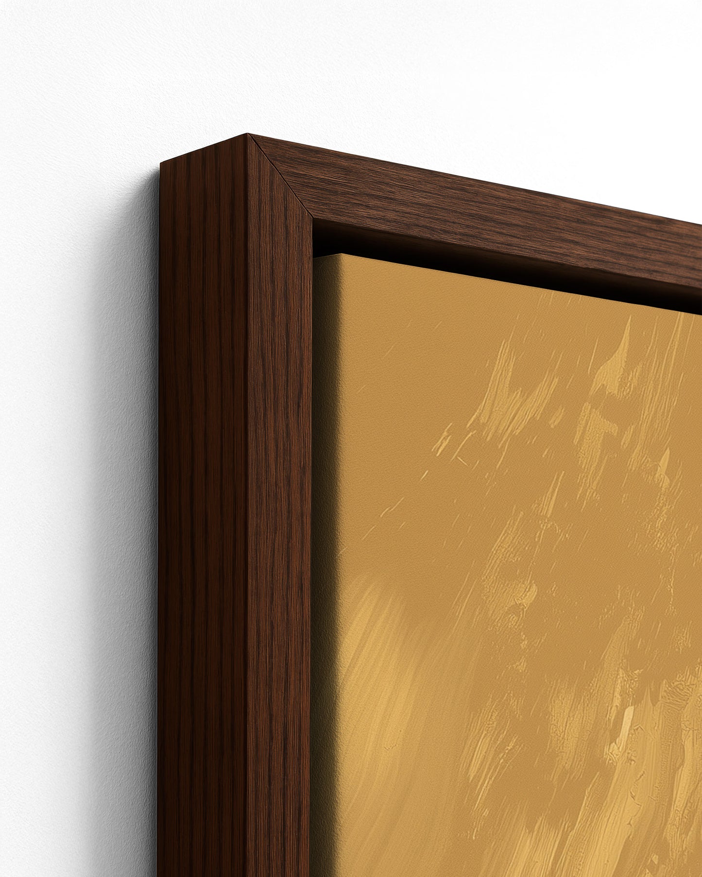 To the Hills - Dark Wood Framed Canvas Detail