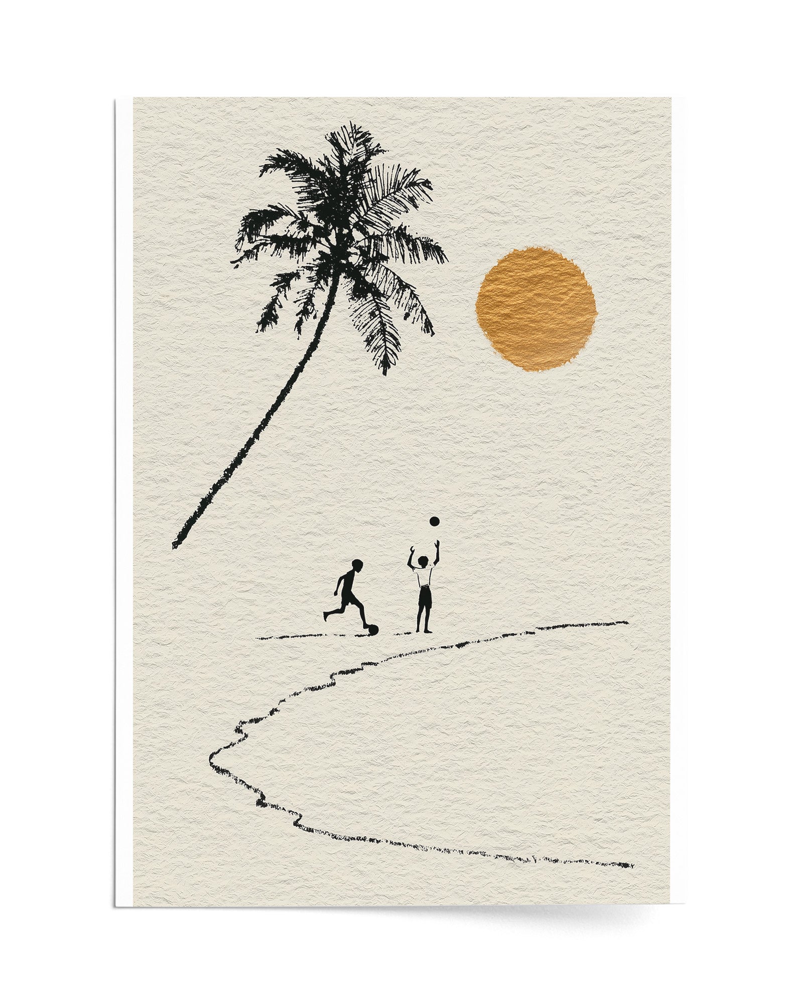 Barefoot Football - Print