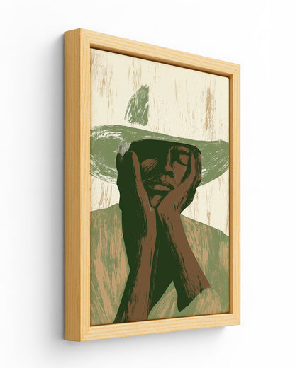 Quiet Hour - Wood Framed Canvas