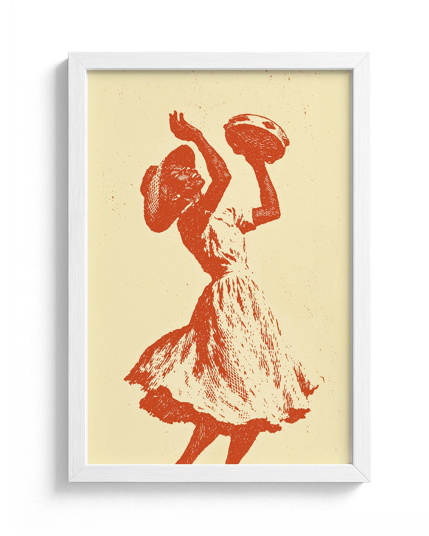 Tambourine - White Frame Main
