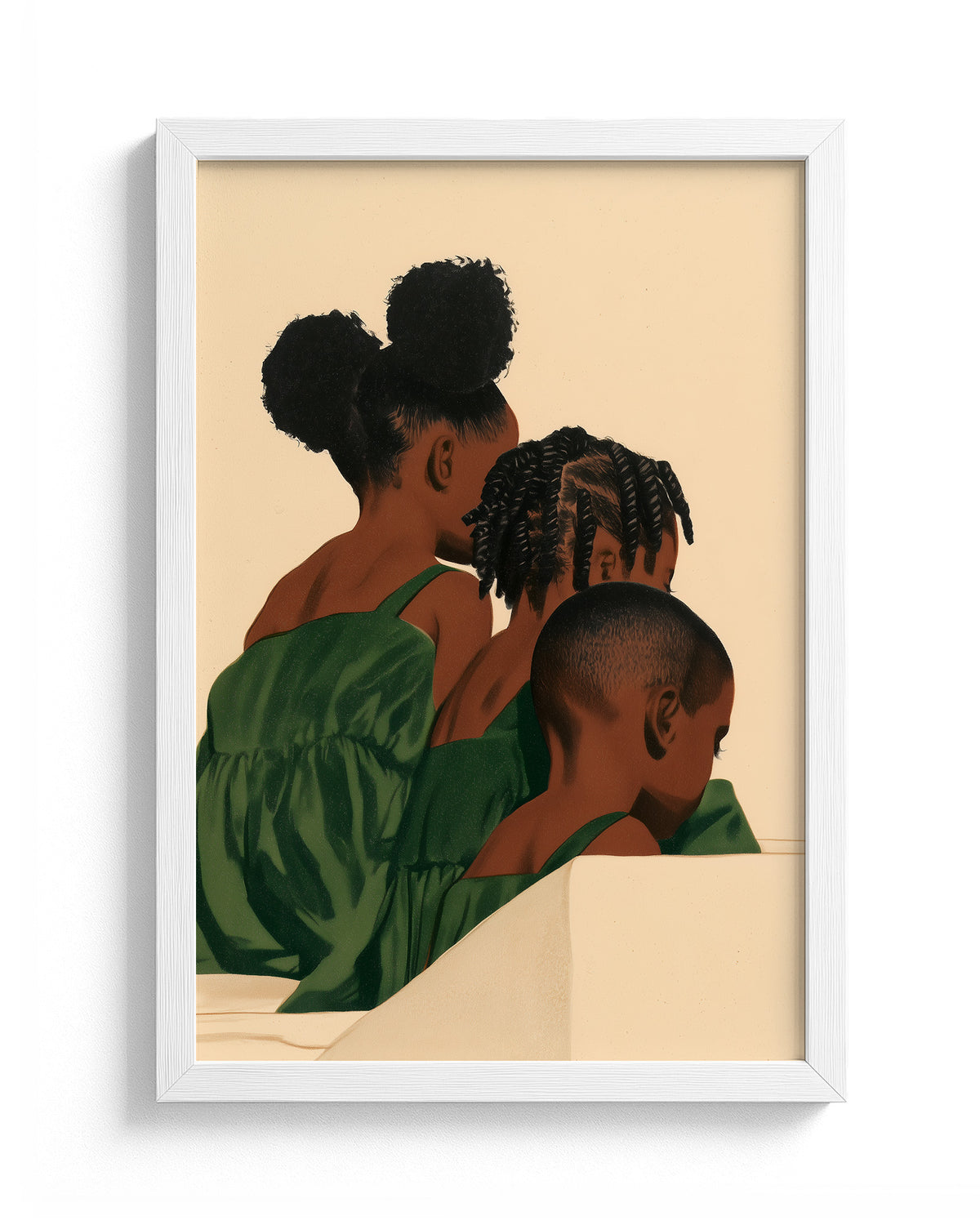 Three in a Row - White Frame Main