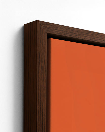 Hellshire - Dark Wood Framed Canvas Detail