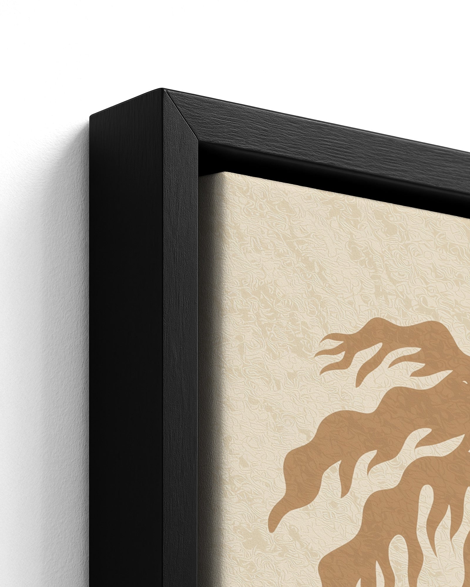 Higher Heights - Black Framed Canvas Detail
