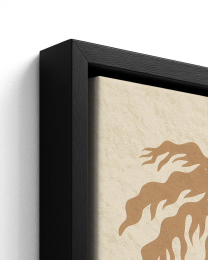 Higher Heights - Black Framed Canvas Detail